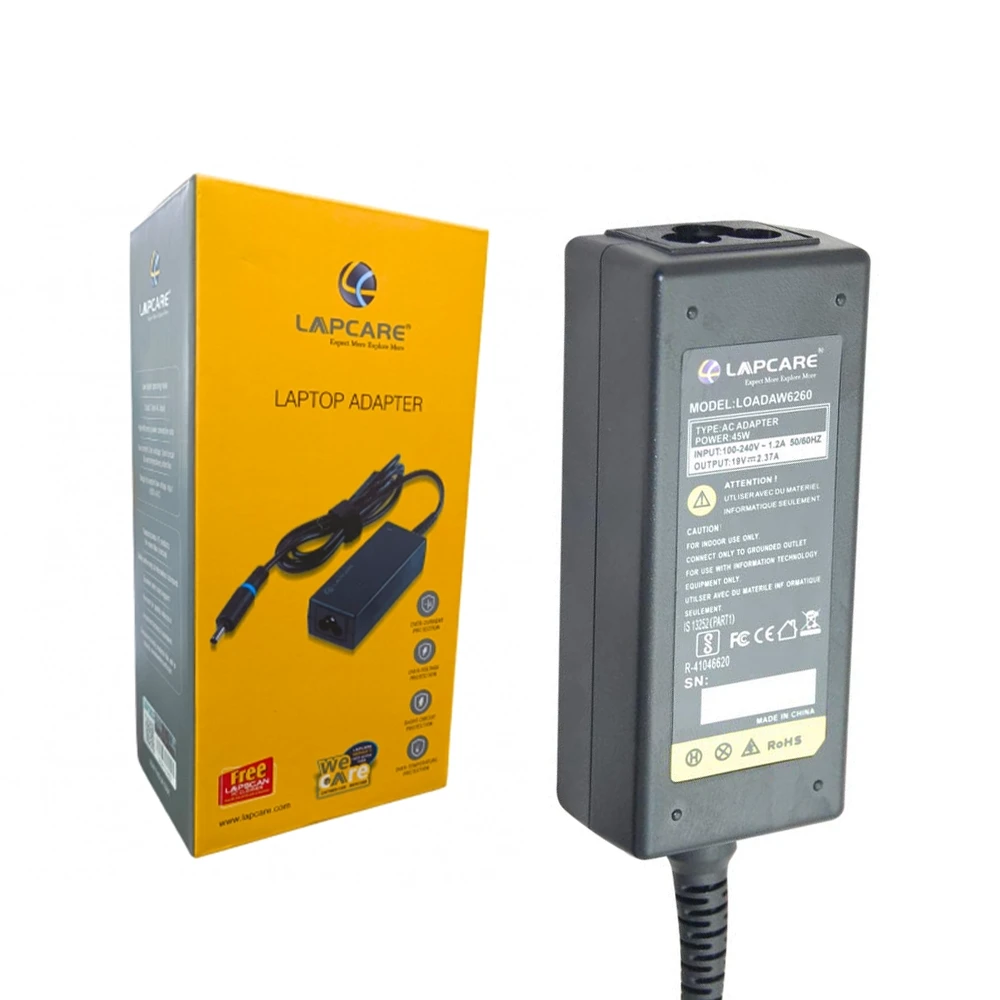 Lapcare Laptop Adapter Compatible For Acer 45w |19v/2.37a | 3.0mm x 1.1mm view 4